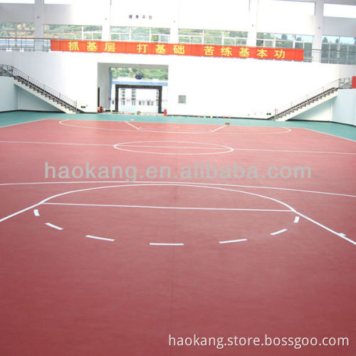 Wooden basketball flooring